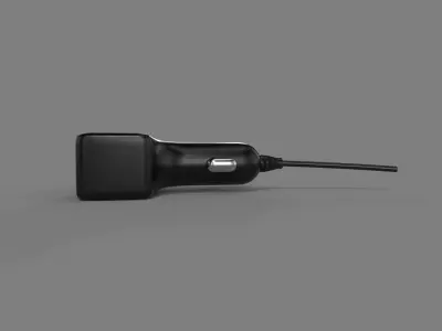 Car charger Low-poly 3D model