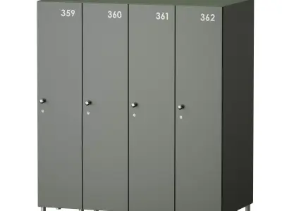 Lockers for sports locker rooms 3D model