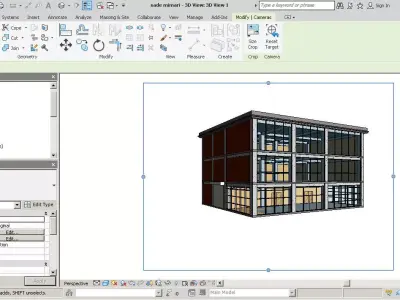 revit architect mechanical 3D model