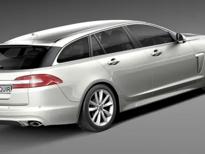 Jaguar XF Sportbrake 2013 3D model
