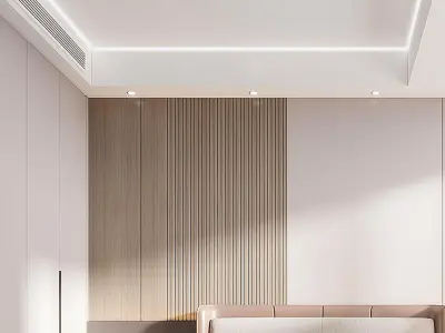 decoration Modern villa bedroom Home 3D model