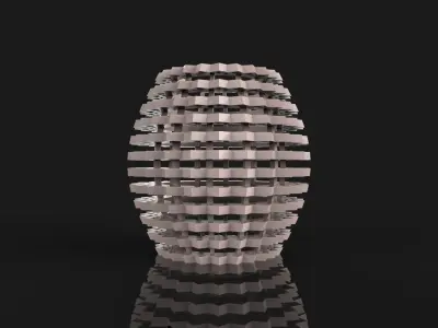 Artistic Lampshade 1 Free 3D print model