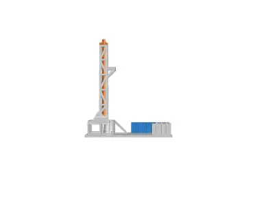 Oil Field - Oil rig-Printable model 3D print model