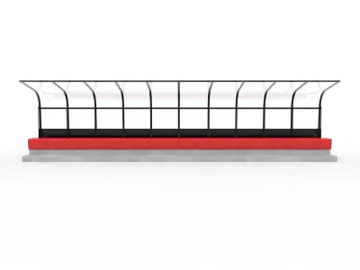 Soccer Bench 16 3D model