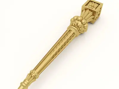 Cnc Furniture Leg 8 3D model
