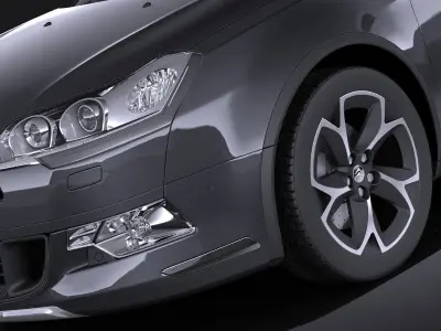 Citroen C5 CrossTourer 2014 VRAY 3D model