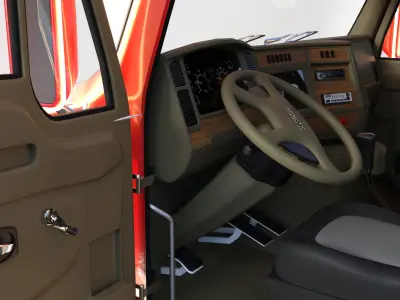 Christmas Truck  Low-poly 3D model