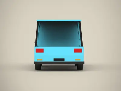 Cartoon car 3D model