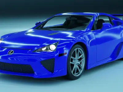 Lexus LFA 3d Model Low-poly 3D model