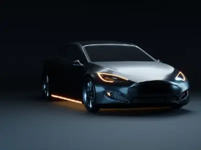 Tesla Car 3d 3D model