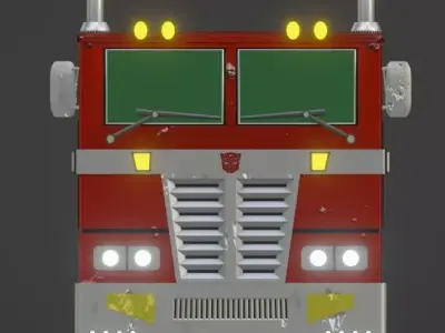 Optimus Prime Truck Free 3D model