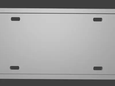 3D Printable License Plate Frame - ARG - Marco para Patente ARG 3D print model