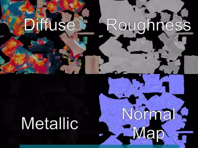 Vibrant Medical Attire model pack Low-poly 3D model