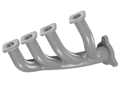 Titanium Vehicle Exhaust Manifold 3D model