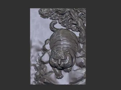 Baby Tiger 3D print model