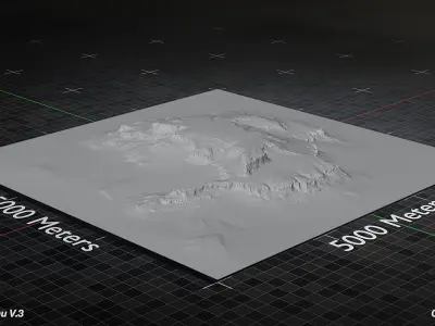 Desert Plateau Large Version 3 3D model