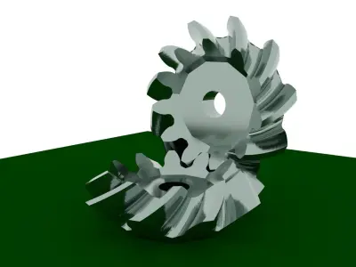 Bevel Gears Three pairs 3D print model