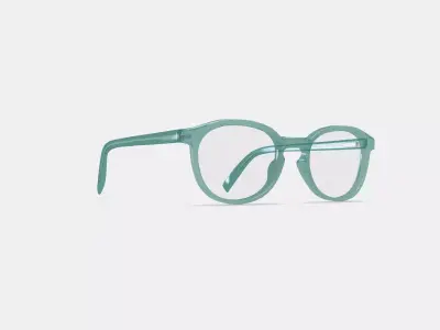 Anselm Eyeglasses in Viridian 3D model