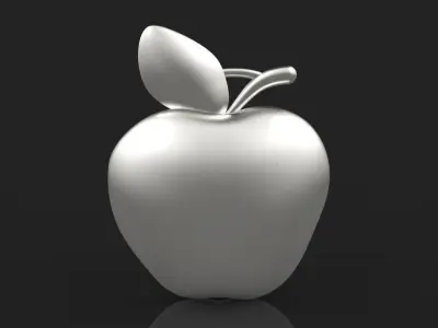 3d printing Apple Necklace Pendant model 2  3dmodel STL and 3dm 3D print model