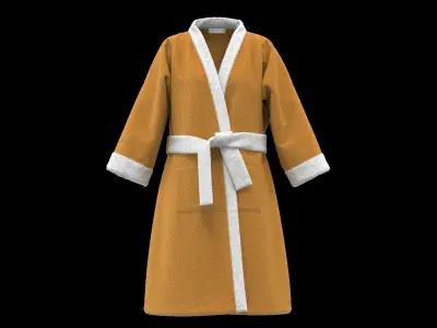 Bathrobe set  3D model