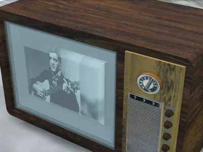 Old tv 3D model