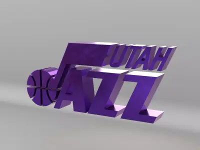 NBA Utah Jazz Team Logo 3D model