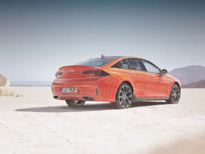 Family sedan unbranded 3D model