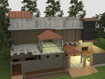 3D  HOUSE PLAN MODEL  3D model