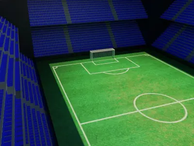 Football Stadium Low-poly 3D model purchase