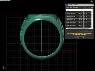 Ring rider on horse 3D print model