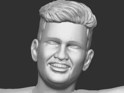 tennis player 3D print model