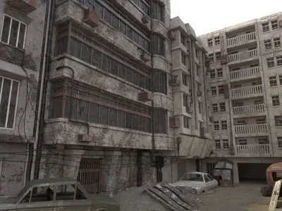 AlleyEnvironment-Toolkit Low-poly 3D model