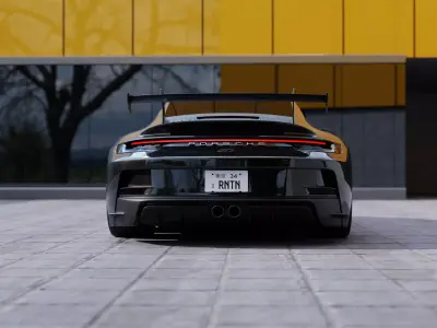 Automotive Render Scene 3D Blender File Textured  3D model