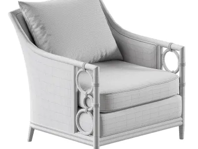 McGuire Lounge Chair MCA81 3D model