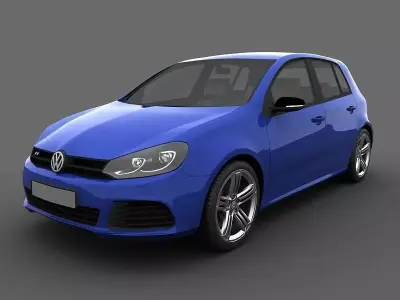 Volkswagen Golf R 5doors 2010 3D model