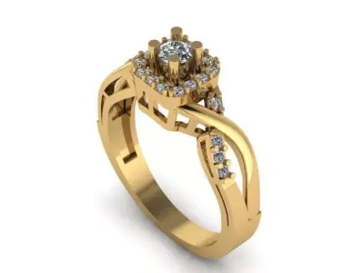 beautifull woman ring 3D print model