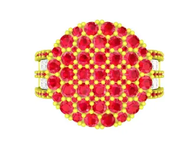 Luxury Diamond Women Ring 3D Model A5724 3D print model