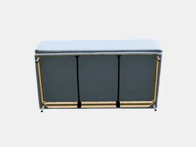 SODERHAMN 3-seat section 5 Low-poly 3D model