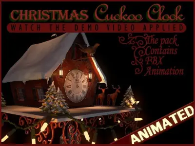 Christmas Cuckoo Clock 3D model