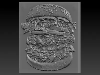 Burger hamburger 3D print model