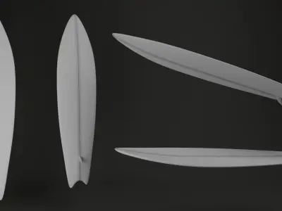 Surfing board 3D model