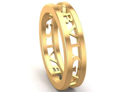 Gold Jewellery Ring 3D print model
