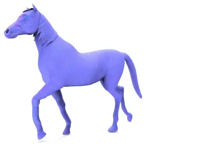 Horse aniamtion Low-poly 3D model