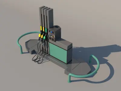 Fuel Dispenser 3D model