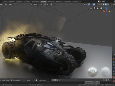 batmobile from batman knight rises 3D model