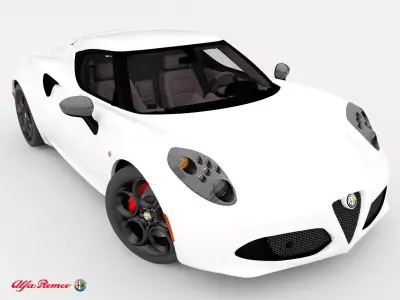 Alfa Romeo 4C 2014 3D model