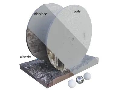 Cable reel Scan 3D model