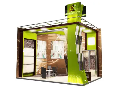 Booth Exhibition Stand a360b 3D model
