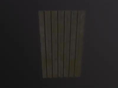 Metal Plate 3D Model Low-poly 3D model