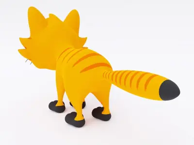 Cat cartoon 3d model  3D model